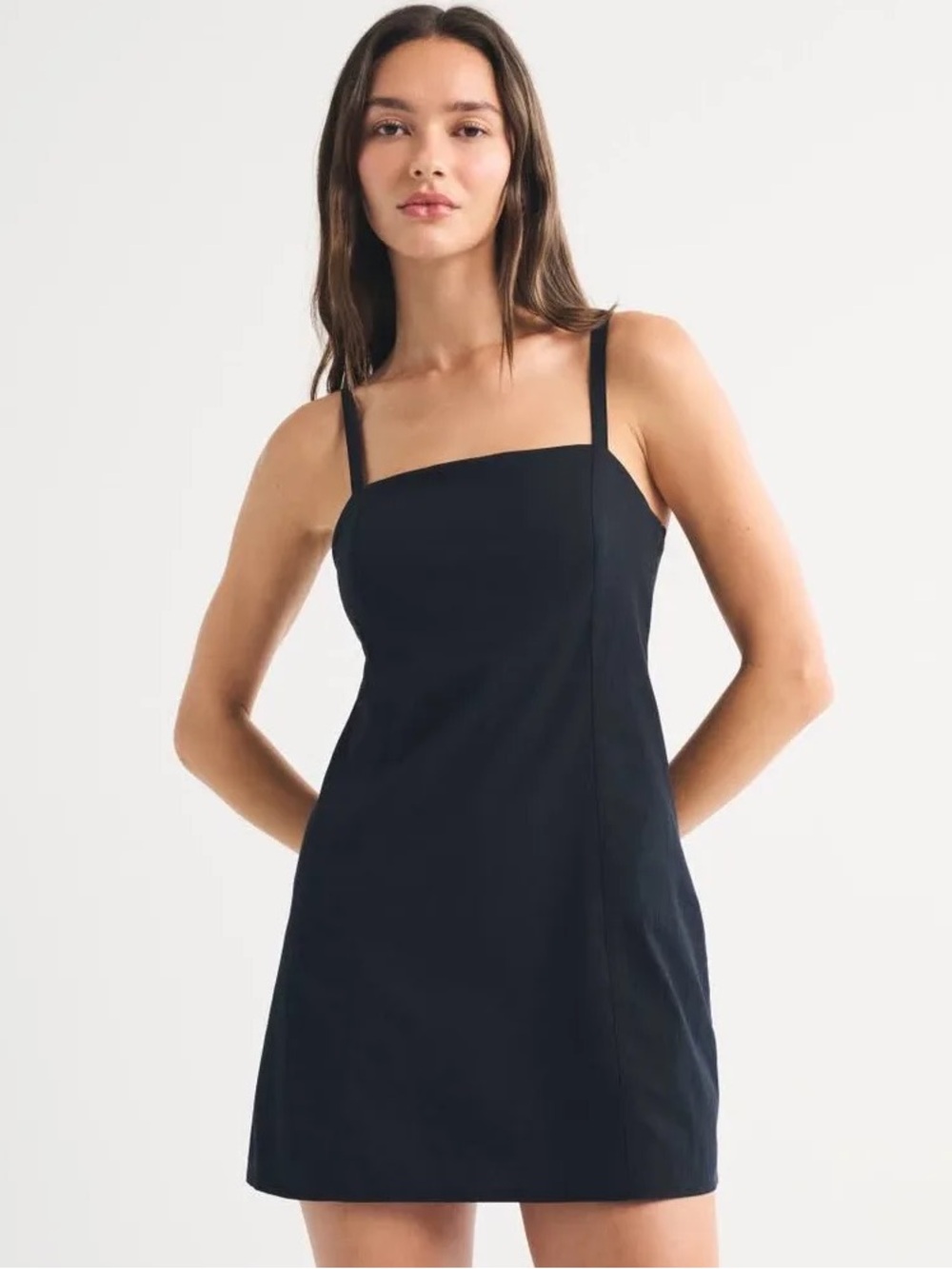Abercrombie & Fitch Black Bra-Free Everyday Skort Dress